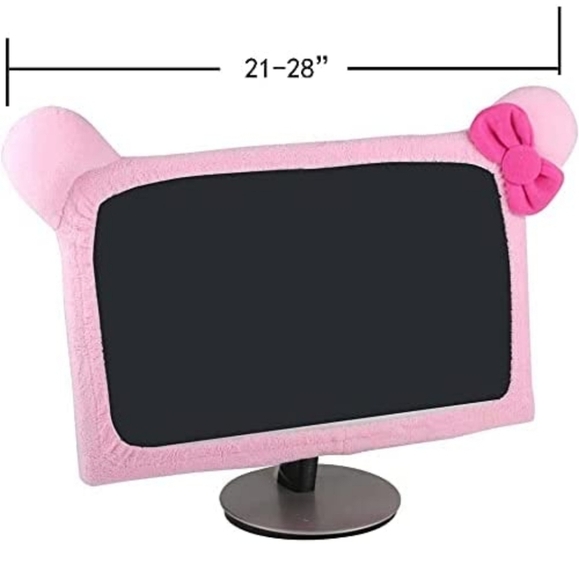 Monfurise 20"-29" Lovely Cute Dustproof Computer Monitor Cover with Cat Ears - Picture 1 of 3